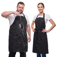 Waterproof Apron 2 Pack, Oil-Proof Dishwashing Chef Apron, Adjustable Extra L...
