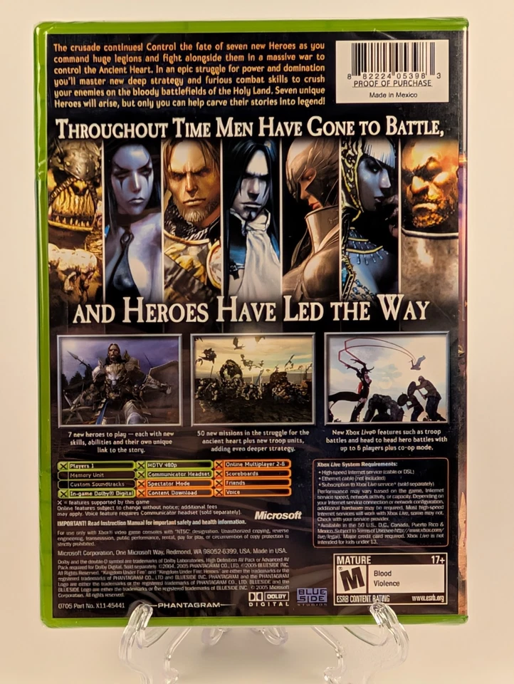 Kingdom Under Fire: Heroes (Microsoft Xbox, 2005)OG Xbox ➡️BRAND NEW SEALED🔥🔥 - Image 2 of 4