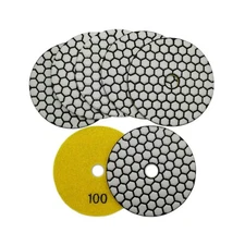 SHDIATOOL 4-Inch Dry Diamond Polishing Pads Grit 100 Diamond Sanding Pads Gri...