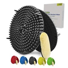 2-Pack Car Wash Bucket Insert 10.4" Premium Synthetic Wool Wash 2pack Black