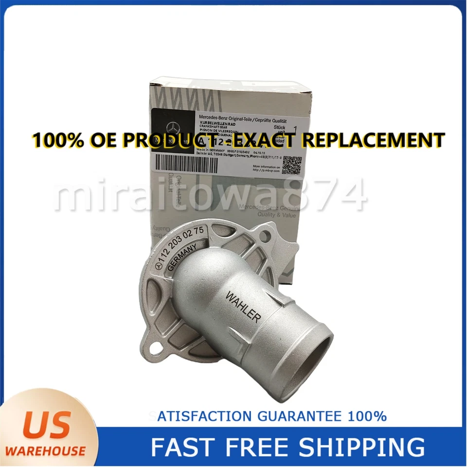 For Mercedes W220 S430 CLK430 ML430 Water Thermostat Housing 1122030275 OEM NEW — 第 3/4 张图片