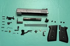 Used Jimenez Ja Nine Parts Silver Slide Grips Trigger Safety Barrel Firing Pin