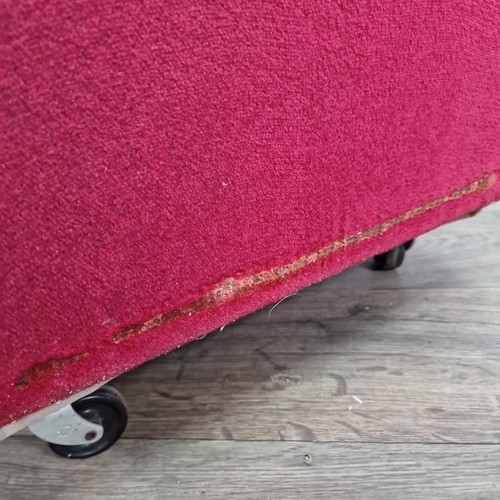 Retro Vintage tiefe Knöpfe Samt Slipper Stuhl - Schlafzimmer Akzent Sitz auf Rollen - Bild 17 von 24