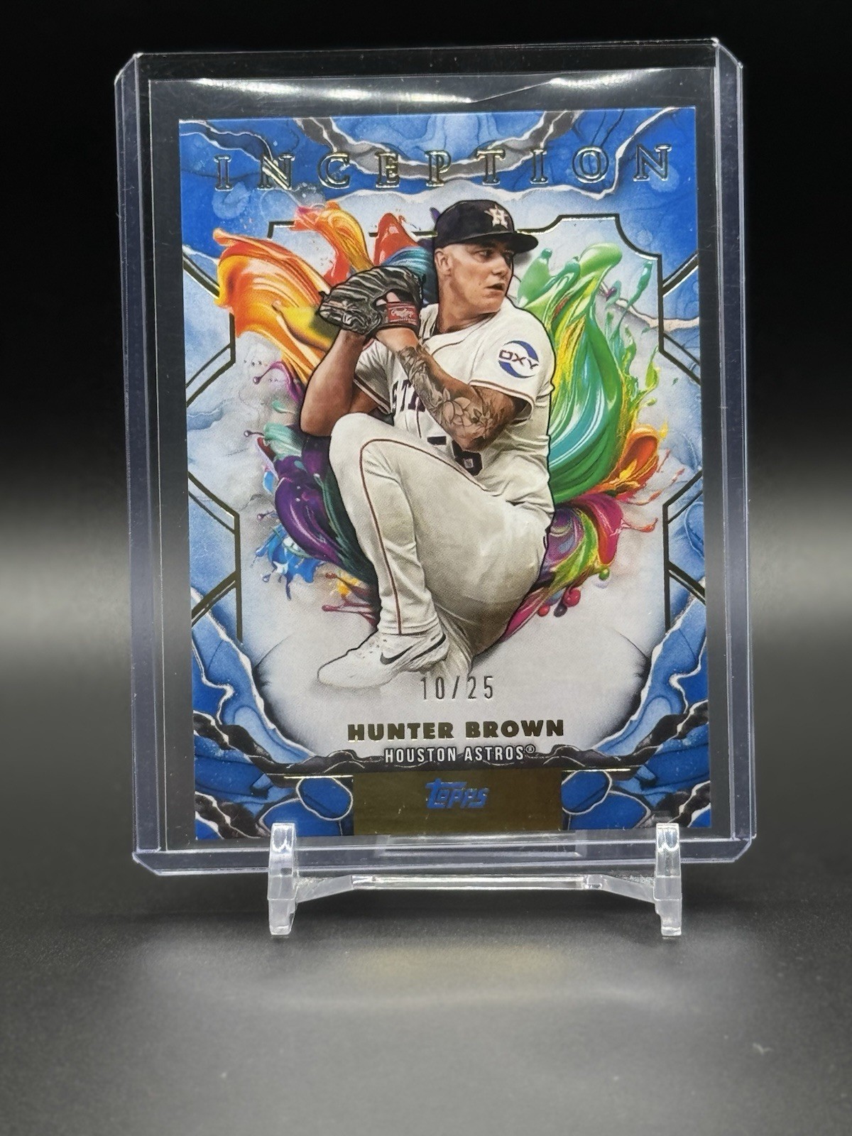 Topps 2025 Inception Hunter Brown Houston Astros Blue /25 #11