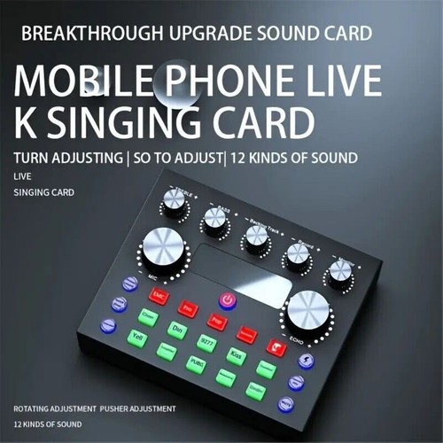 USB Interface External Sound Card Live Broadcast Microphone Audio Card Equipment - Afbeelding 8 van 16
