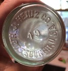 vintage  H J Heinz & Co ketchup bottle 1949 Pittsburgh — photo 2