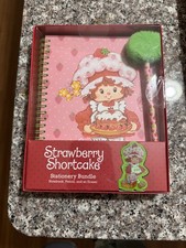 Strawberry Shortcake Stationary Set With Notebook, Pen  Eraser