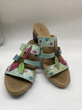 Spring Step L’Artiste Women’s Multicolor  Platform Sandals US 42 floral wedge