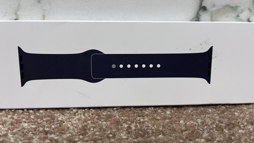 NEU/VERSIEGELT Original Apple Watch Sportarmband 42mm Midnight Blue MLL02ZM/A SM/ML - Bild 3 von 6