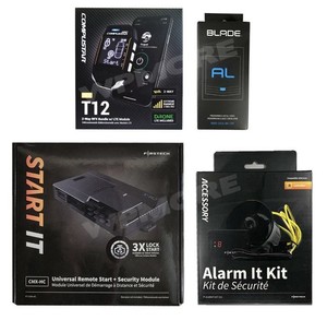 Compustar RFX-2WT12-SS + FT-CMX-HC StartIT+ FT-ALARMIT-KIT + Blade-AL CSX9900-AS