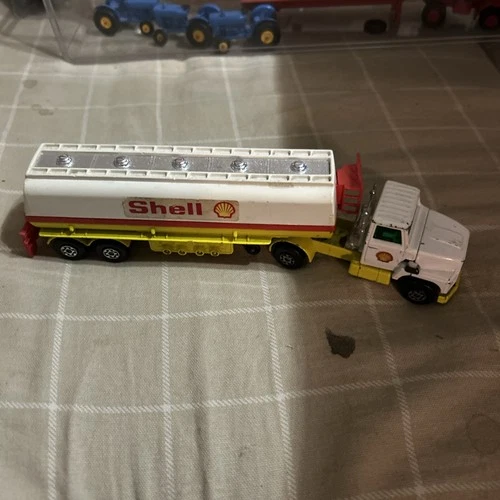 Vintage Matchbox Super Kings K-16 k115 Shell Oil Tanker Truck (1973) Lesney