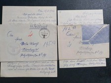original german ww2 SS Soldiers Feldpost Letters X 2 May42/mar 43 Same Soldier 