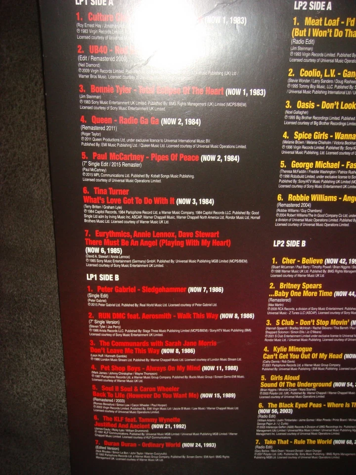 NOW THAT'S WHAT I CALL 40 YEARS - 3 x COLOURED VINYL LP RECORD ALBUM-SEALED - Image 3 of 4