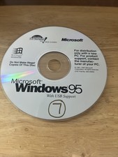 Microsoft Windows 95 Installation CD-ROM With USB Support no product key