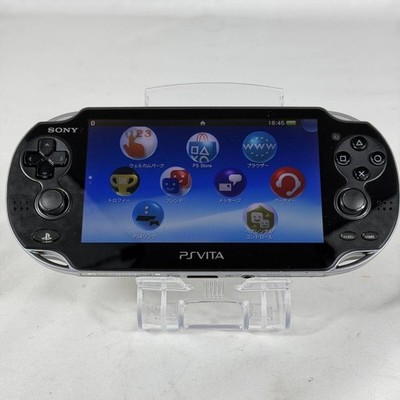 PS Vita PCH-1000 Schwarz Sony PlayStation Konsole Getestet Gereinigt