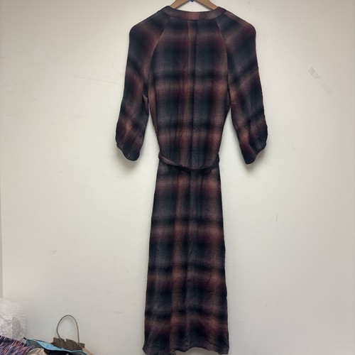 Bella Dahl Aurora Canyon Pucker Plaid Midi Dress - Bild 15 von 15