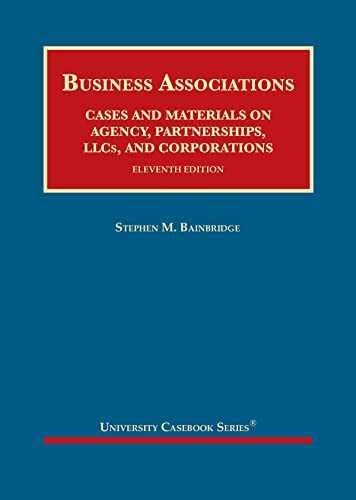S L500 Business associations, cases and - hardcover, by bainbridge stephen - very good