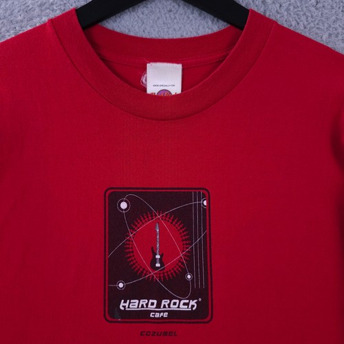 Vintage Hard Rock Cafe Shirt Mens XL Red Cozumel Mexico Crew Neck Short Sleeve - Picture 7 of 20