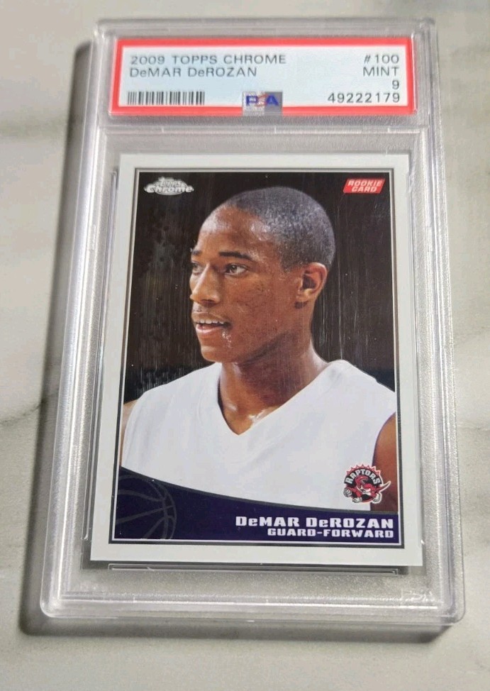 2009-10 Topps Chrome Demar Derozan /999 Rookie Rc Psa 9 #100