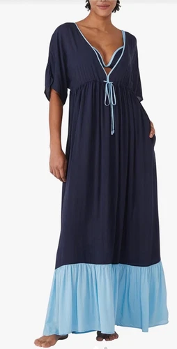 Blazer copricostume midi Kate Spade blu taglia media nuovo con etichetta $180