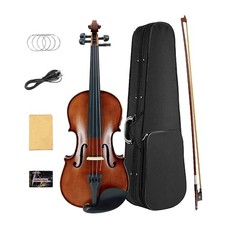 4/4 Left Hand Electric Violin Maple Spruce Acoustic Violin with Case Bow Lefty