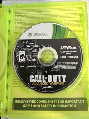 Call of Duty Lot of 2 Xbox 360 | Black Ops 2 & Advanced Warfare - Picture 5 of 5