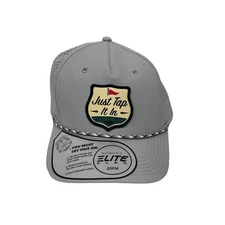 BioWorld Elite Flex Happy Gilmore JUST TAP IT IN Snapback Mens Golf HAT Gray NWT