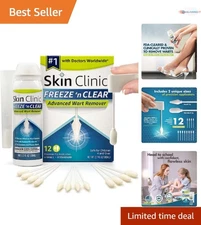 Wart Remover Liquid Kit Precision Applicators Fast Clear Skin Treatment