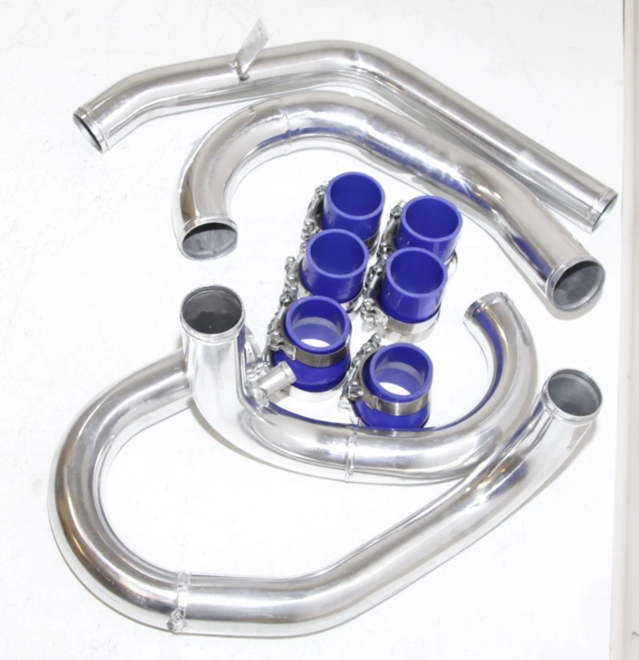 Intercooler de montagem frontal + kits de tubulação para 00-05 Volkswagen Golf/ Jetta 1.8T DOHC  - Imagem 4 de 4