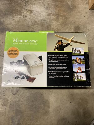 Memor-Ease Plus 35mm Camera Film & Slide Scanner Digital Converter NIB
