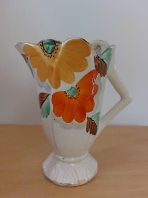Vintage Art Deco Milchkännchen Floral Retro Handbemalt