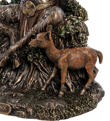 Figurine Veronese Cernunnos - Forest God Resin Statue Sculpture 9" MAD IN ITALY - Picture 4 of 6