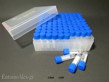 contenitore scatola porta provette plastica Polietilene + 100 provette da 1,8ml