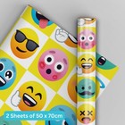 Birthday Wrapping Paper | JoyPixels Emoji | 2 Sheets & 2 Tags | Kids Gift Wrap