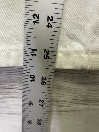 J Crew Jeans 28 Womens High Rise Patch Pocket Straight Leg Denim White Crop - Bild 5 von 12