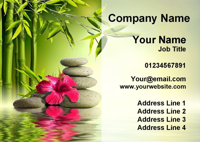 Beauty Spa Massage Treatment Salon Personalised Business Cards Beauty Spa Massage Treatment Salon Personalised Business Cards