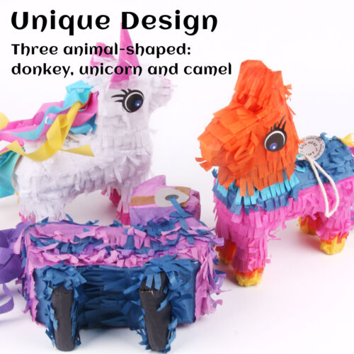 6Pcs Cinco De Mayo Mini Pinatas Donkey Unicorn Camel for Fiesta Supplies Decor - Picture 6 of 8