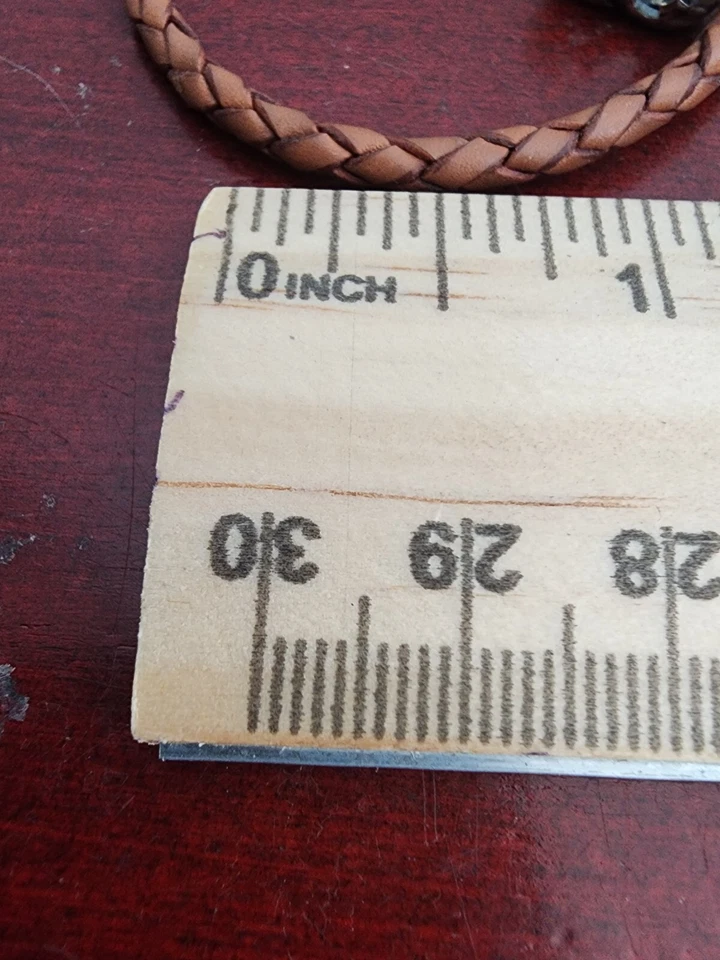 PULSERA PANDORA MARRÓN CUERO TEJIDO 925 ALE BROCHE PLATA ESTERLINA. 6,5" Foto 4 de 4