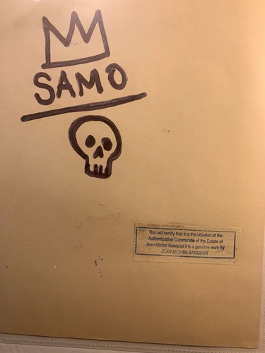 JEAN-MICHEL BASQUIAT Etching signed by hand Ultra Rare Art Auction Gold Mind! - Picture 4 of 6