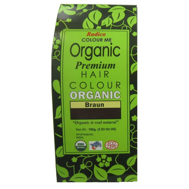Radico Colour Me Organic Braun Pflanzenhaarfarbe Bio vegan Haarfarbe ...