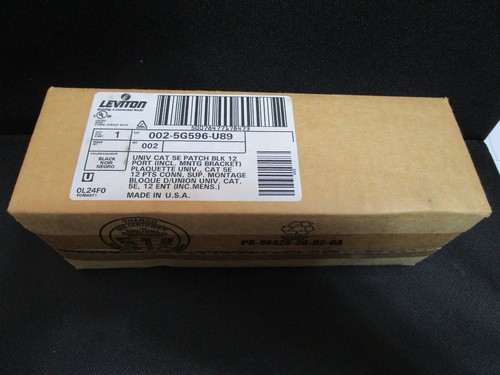 Leviton 002-5G596-U89 CAT5e Universal 12-Port Patch Panel - Picture 2 of 3
