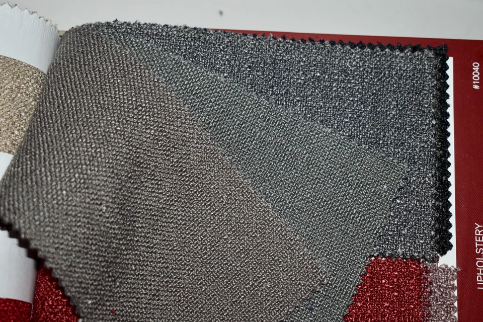 FABRIC SAMPLE BOOK Multi-Color LINEN BLEND TEXTURES 48pcs LOT Neutrals & Brights - Image 4 of 4