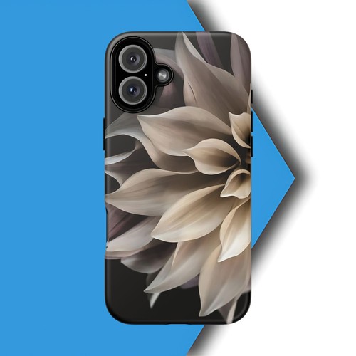 Tough Case For iPhone, Samsung Galaxy, Pixel, Cream Dahlia Flower Print - 第 30/223 張圖片