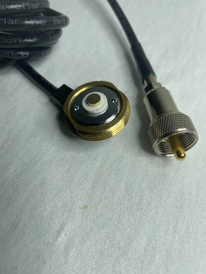 NMO 3/4 Inch Antenna Hole Mount with PL-259 Connector EZ Install MADE IN USA - Image 2 of 3