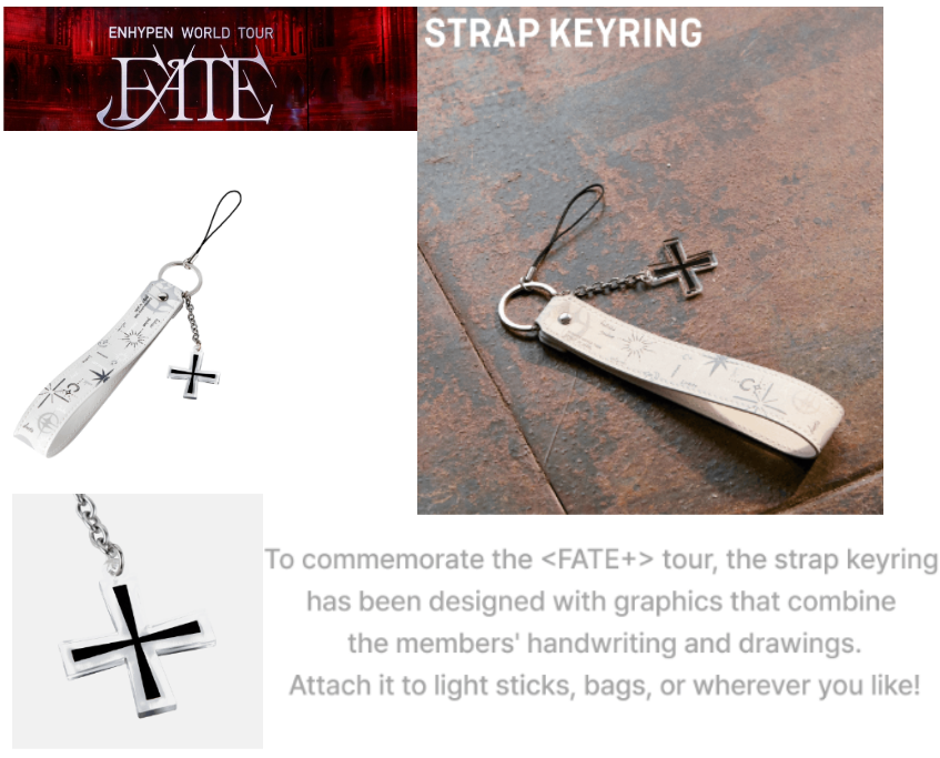 ENHYPEN FATE US ツアー VIP特典 ライト キーホルダー Enhypen Fate Tour US Vip Gift Set Moon Lamp & Keychain and