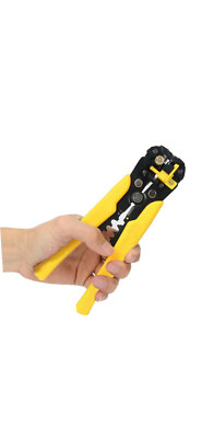 MLYWD 3-in-1 Automatisches Abisolierwerkzeug, Terminal Crimper & Drahtschneider