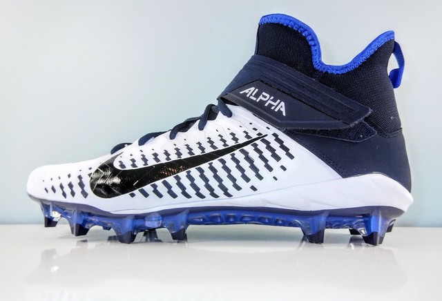 Nike Alpha Menace Pro 2 Mid Football Cleats in White/Blue AQ3209-104 Size 13 | eBay