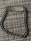 Vintage Sterling Silver Curb Link Chain Id Bracelet Award Engraved 28.35 G 8.5”