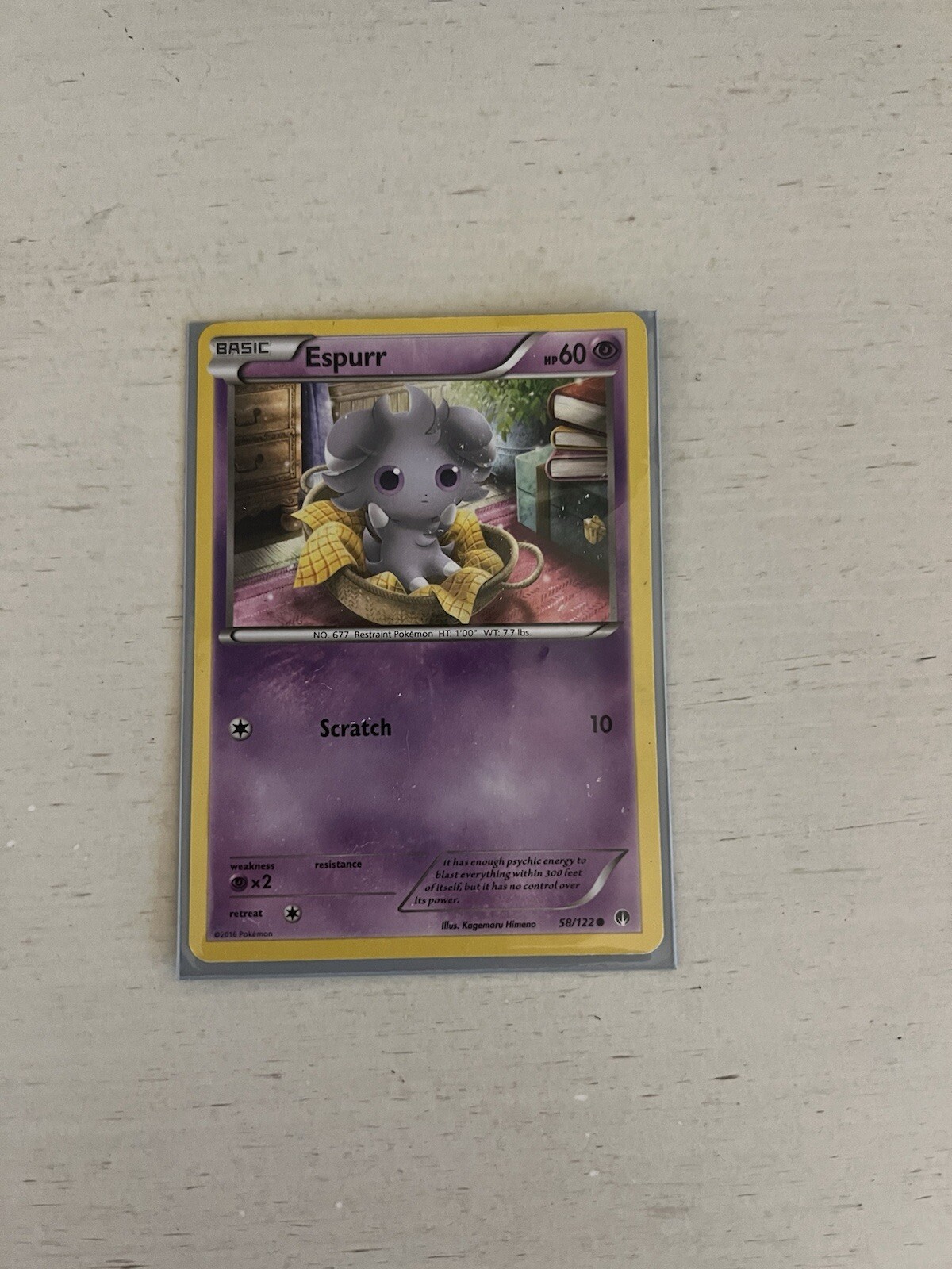 Espurr #58/122 BREAKPoint Reverse Holo Common Pokemon Card Free Shipping