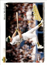 1992 Upper Deck #153 Mark McGwire Oakland Athletics Baseball